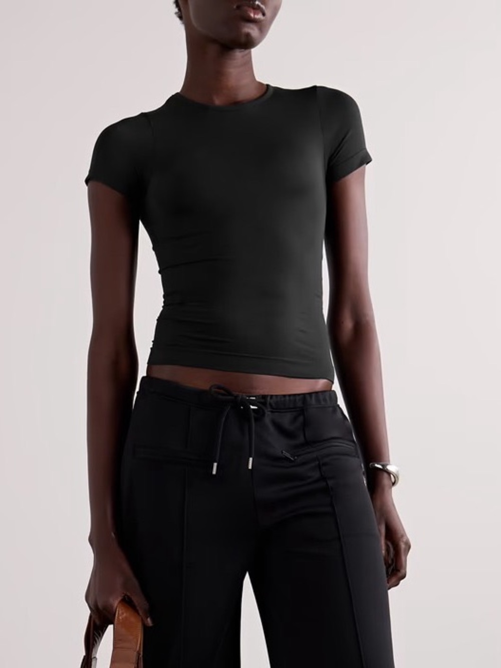 🌑 ✨ NWT SKIMS Soft Smoothing T-Shirt | Eclipse | NWT | L 🌪️ 💫